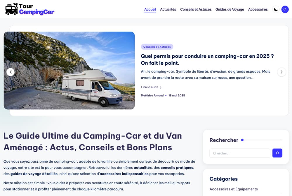 Tour Camping Car - Crealix